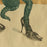 Paula Campbell - Alligator Shoes - color intaglio with collage - alligator scale heels - detail