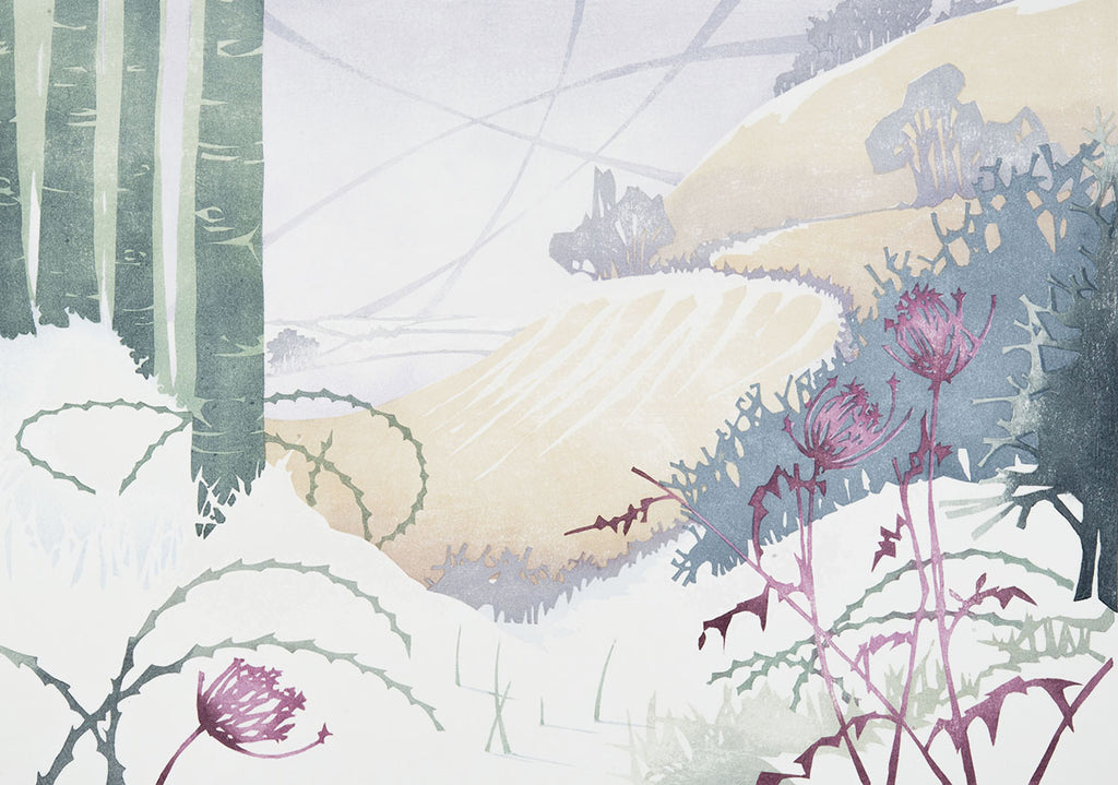 Laura Boswell: Chiltern Seasons Winter, Japanese watercolor