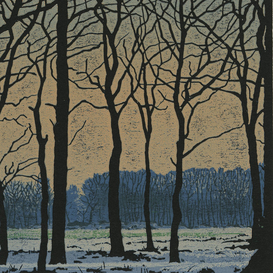 Grietje Postma - 2002-III - color woodcut reduction - detail