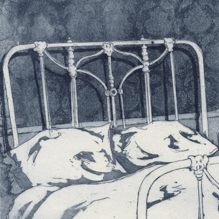 Helene Bautista - The Hotel Room - Etching and aquatint - 2021