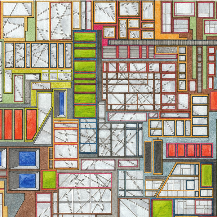 Color drawing - by CLINE, John W. - titled: Untitled 114