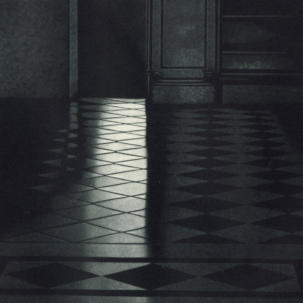 Jukka Vanttinen - Last Time - mezzotint - interior tile floor quiet
